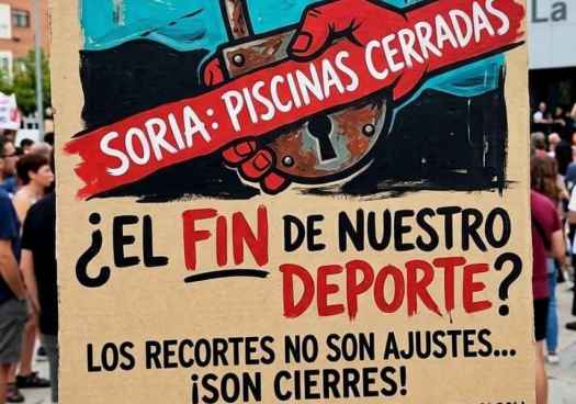 Concentración para reclamar un mejor servicio en piscinas municipales de Soria