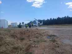Un incendio en monte de Vinuesa moviliza a una veintena de medios aéreos y terrestres