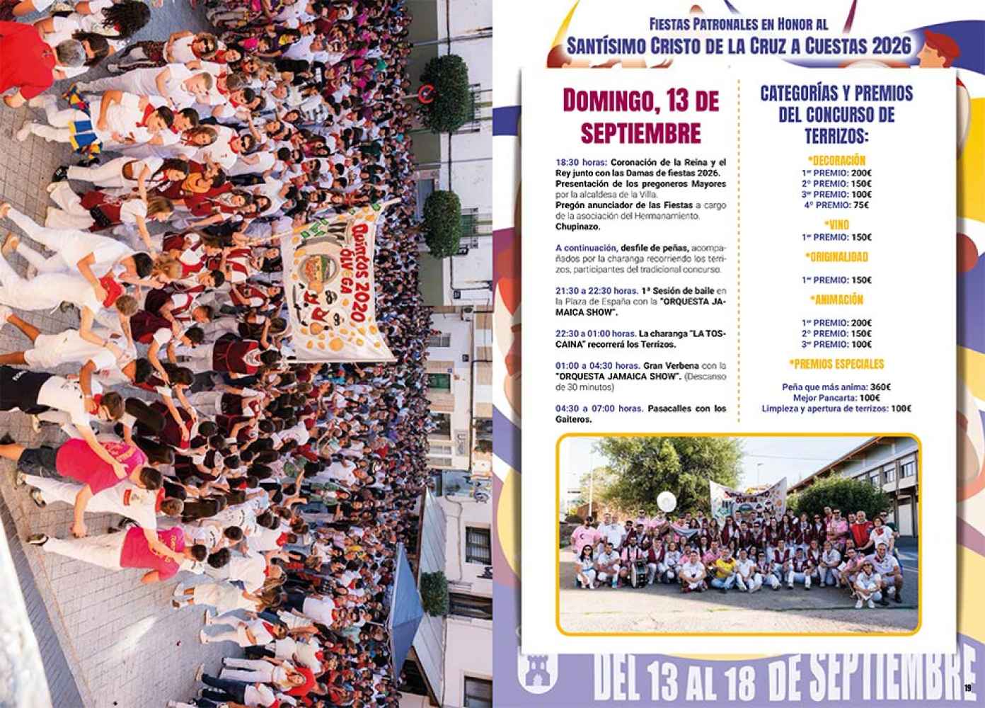 Ólvega publica programa para sus fiestas del Cristo de la Cruz a Cuestas