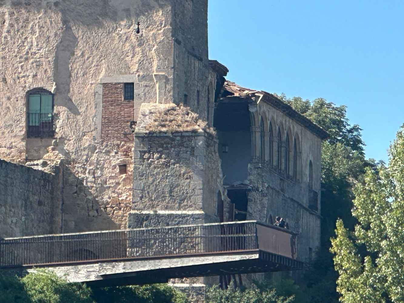 Derrumbe parcial de galería gótica del Palacio de los Hurtado de Mendoza en Almazán