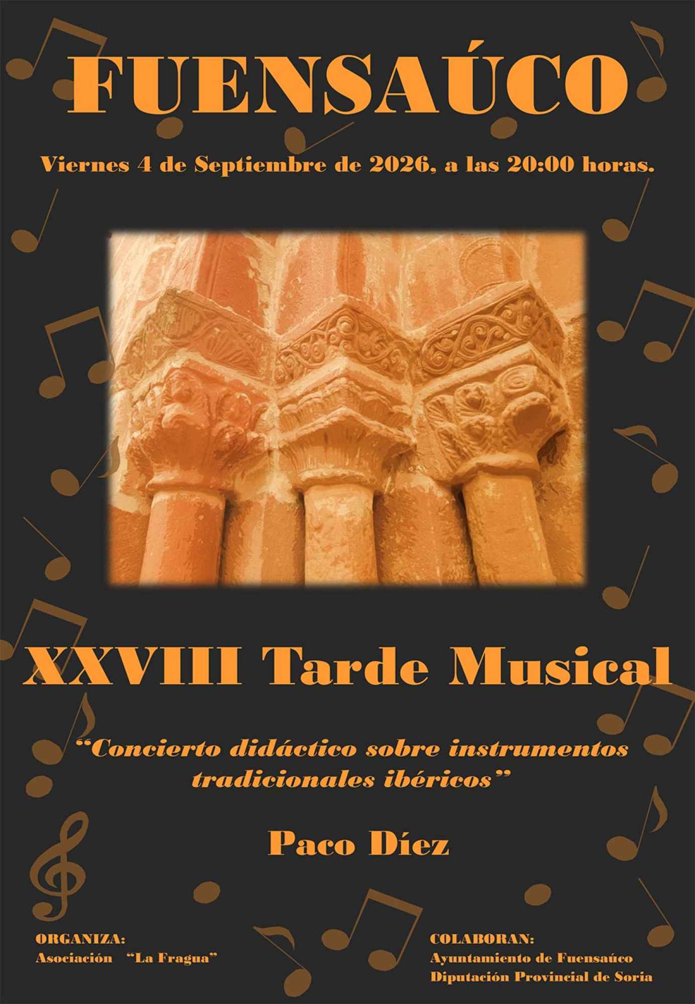 Paco Díaz, protagonista de Tardes Musicales de Fuensaúco