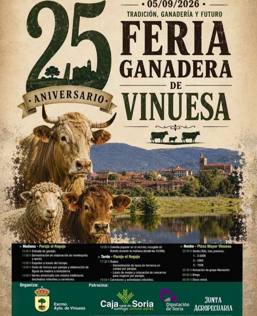 Vinuesa celebra la XXV edición de su feria ganadera