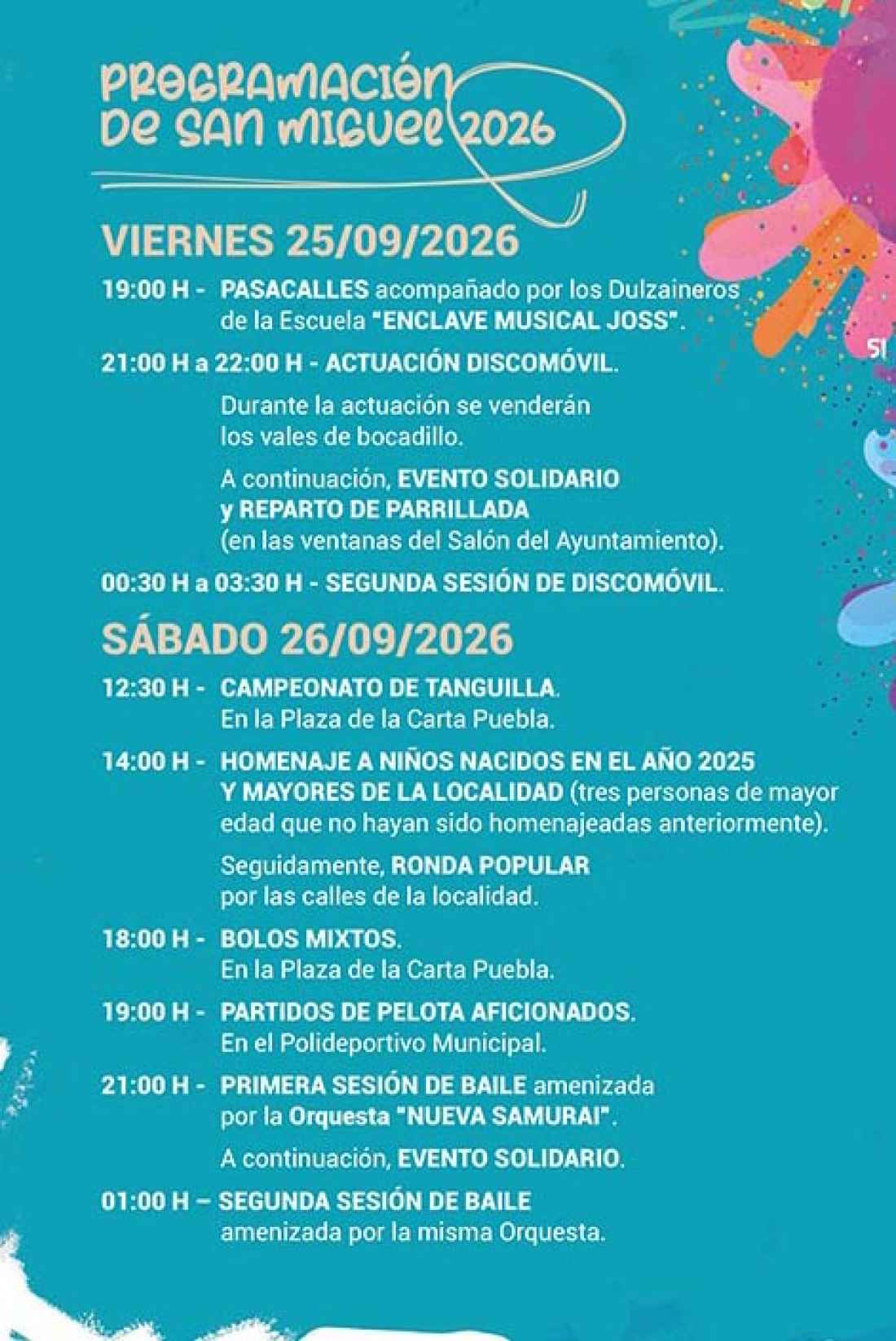 Duruelo de la Sierra publica programa para fiestas del Cristo de las Maravillas