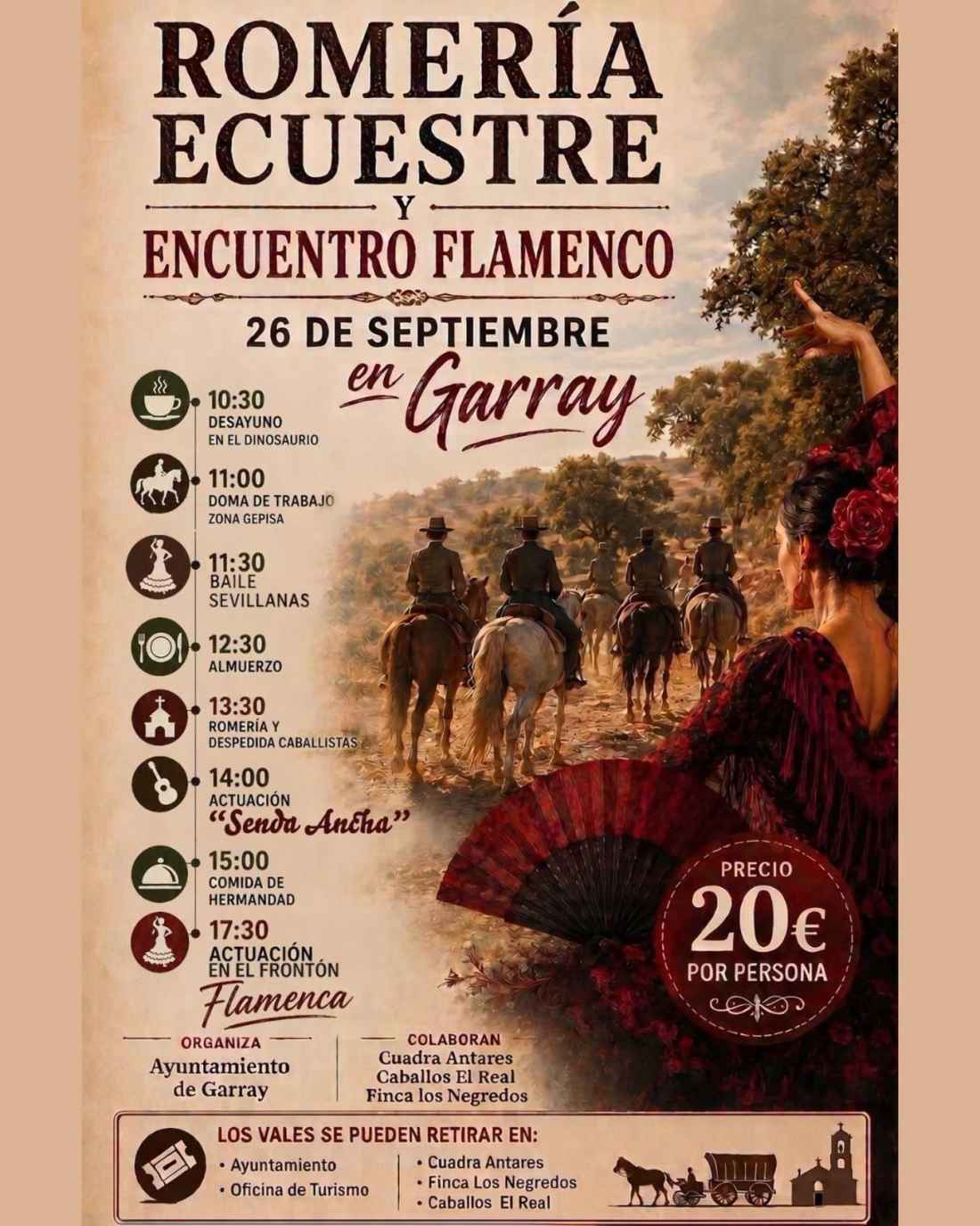 Garray organiza en septiembre su romería ecuestre y encuentro flamenco