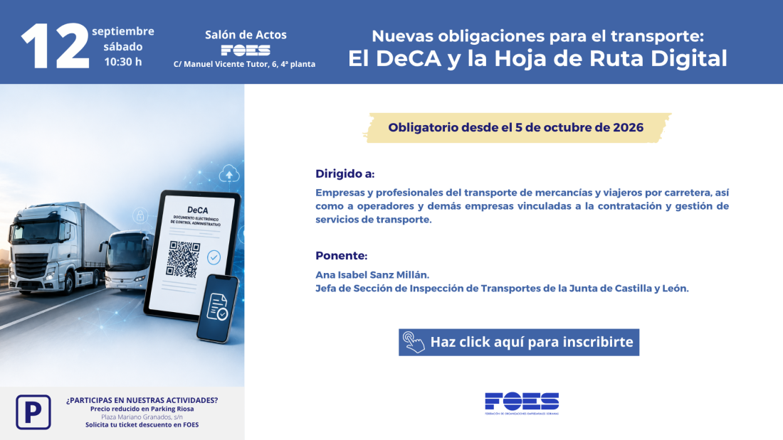 FOES aborda nuevas obligaciones digitales que afectan al transporte por carretera
