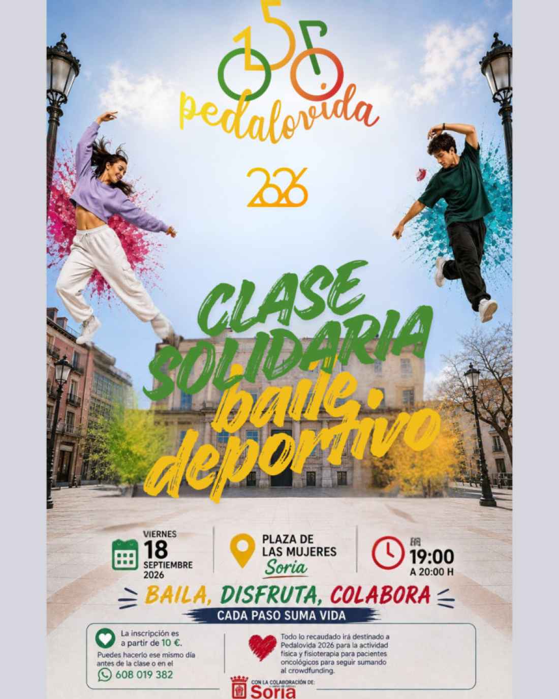 Pedalovida organiza clase solidaria de baile