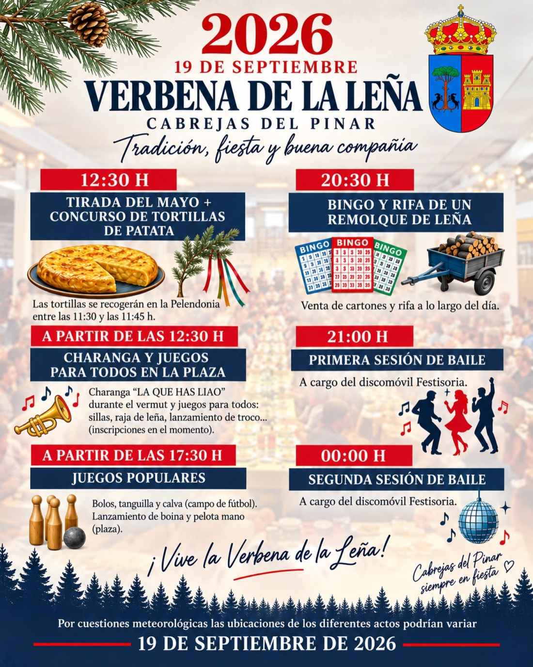 Cabrejas del Pinar celebra el sábado la verbena de la Leña