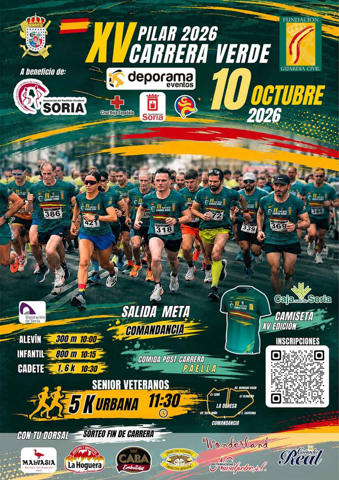La Guardia Civil de Soria organiza la XV Carrera Verde 2026