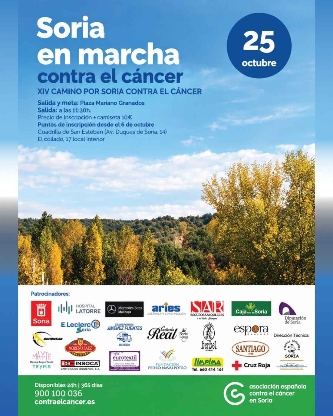 Soria volverá a marchar contra el cáncer el 25 de octubre