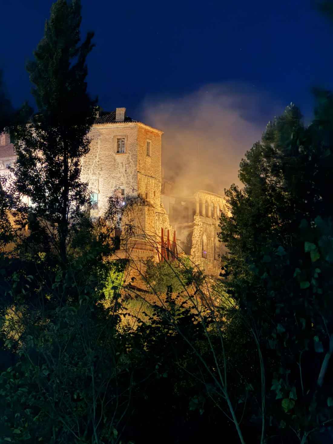 Nuevo derrumbe en el palacio de los Hurtado de Mendoza, en Almazán