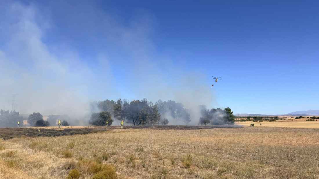 Casi cinco hectáreas calcinadas por incendio en Cubo de la Solana