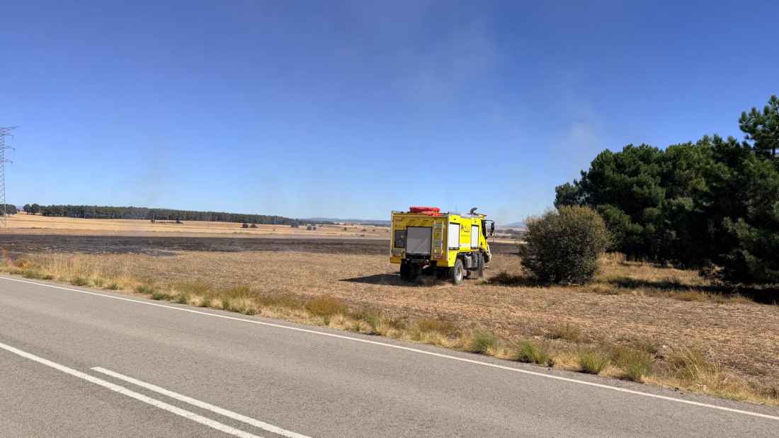 Casi cinco hectáreas calcinadas por incendio en Cubo de la Solana