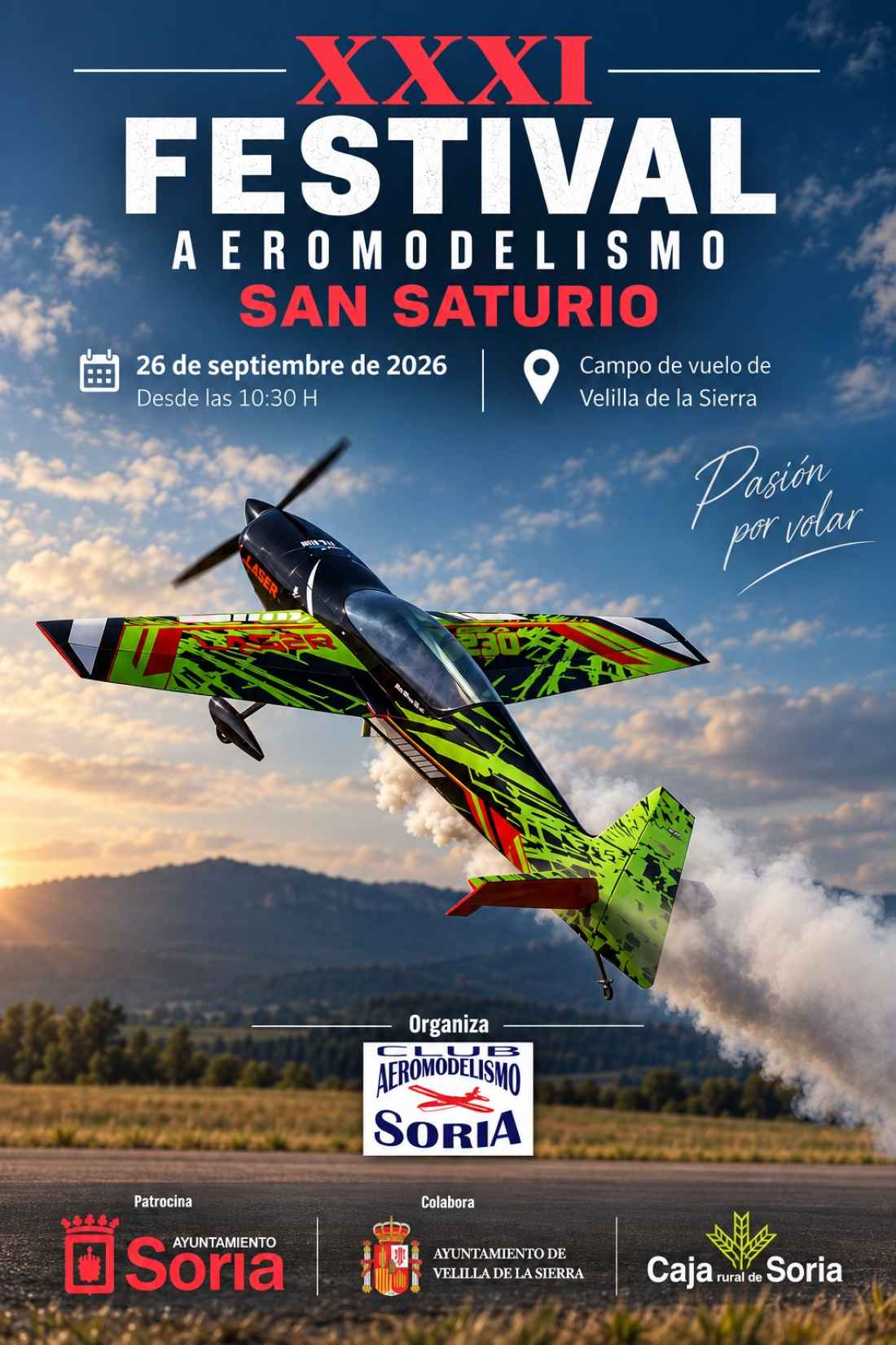 El Festival de Aeromodelismo cumple su trigésimo primera edición en Soria