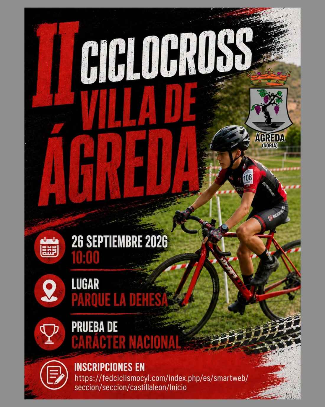 La II edición del Ciclocross "Villa de Ágreda" se disputa el 26 de septiembre