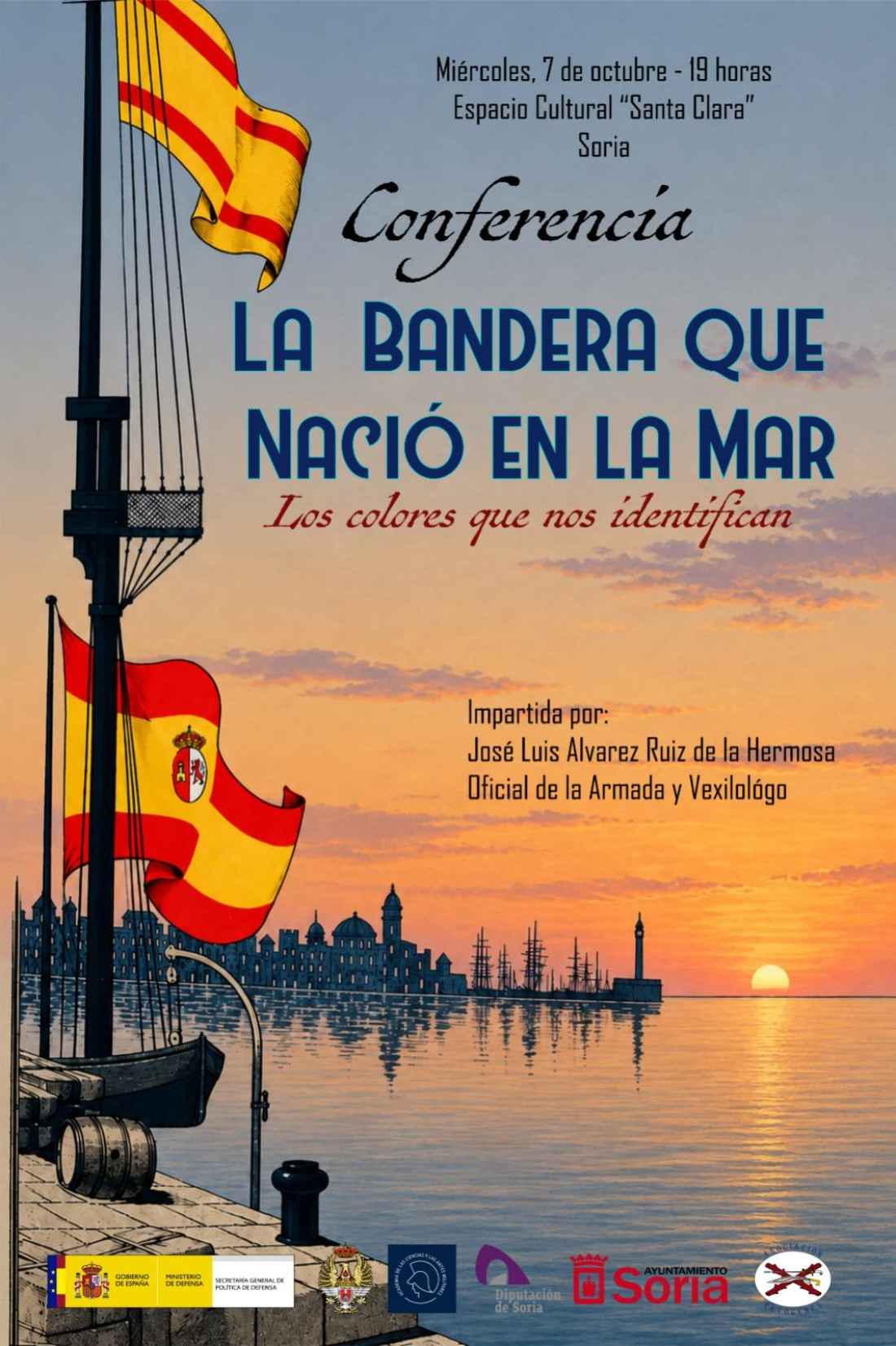 Exposición en Soria sobre origen y evolución del diseño de la Bandera de España