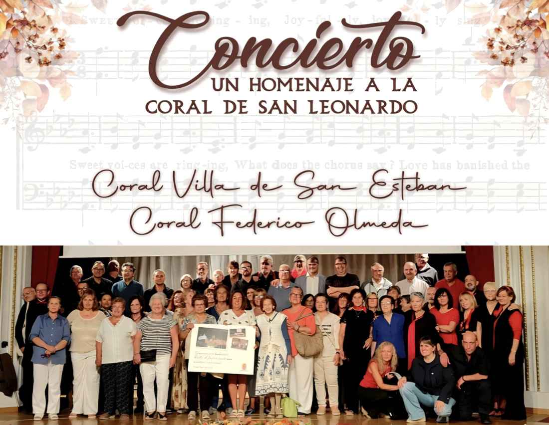 Dos corales homenajean con concierto a la de San Leonardo de Yagüe