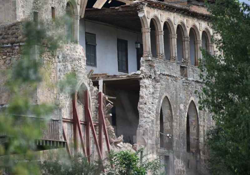 El palacio de los Hurtado de Mendoza, en Almazán, urge una definitiva solución