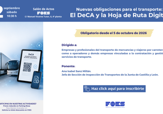 FOES aborda nuevas obligaciones digitales que afectan al transporte por carretera
