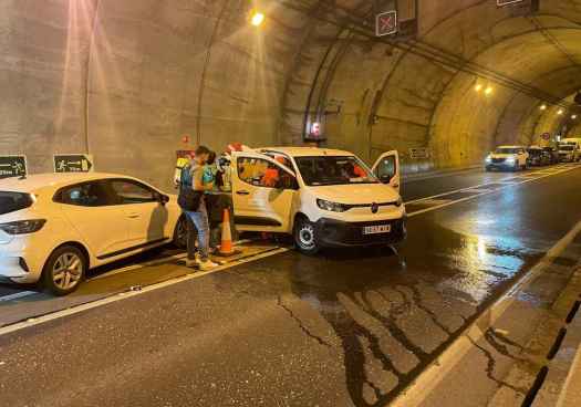 Simulacro de emergencia en el túnel de Piqueras