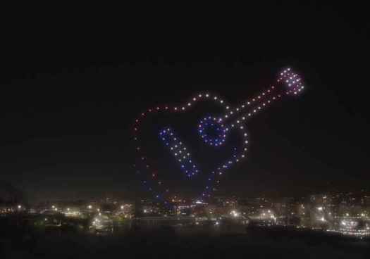 Gran espectáculo de drones este viernes en las fiestas de Ólvega