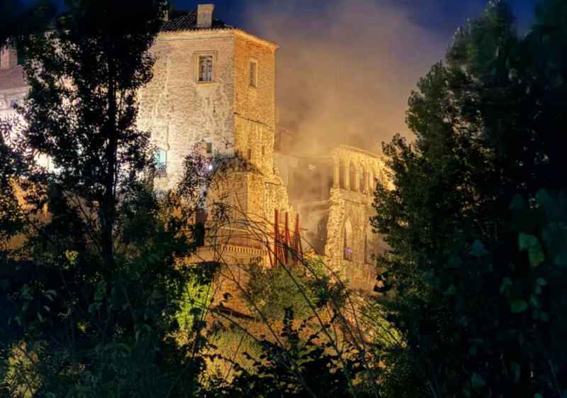 Nuevo derrumbe en el palacio de los Hurtado de Mendoza, en Almazán