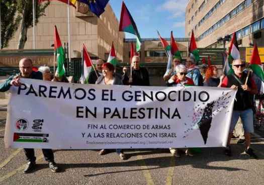 Jornada de solidaridad en Soria en apoyo a jóvenes que protestaron en Vuelta Ciclista contra genocidio en Palestina