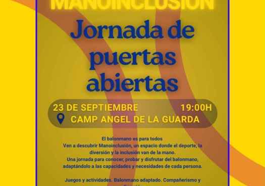 ManoInclusión abre las puertas del balonman en jornada de deporte, inclusión y compañerismo