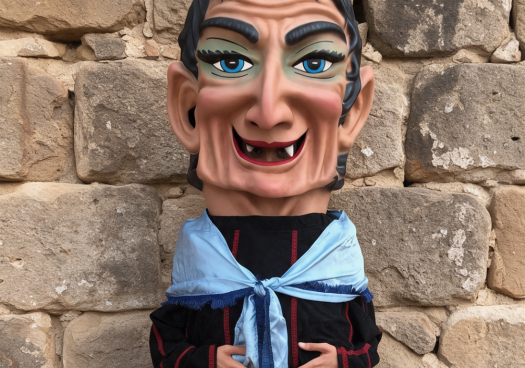 La comparsa de Gigantes y Cabezudos de Soria recupera la figura de "La Bruja"