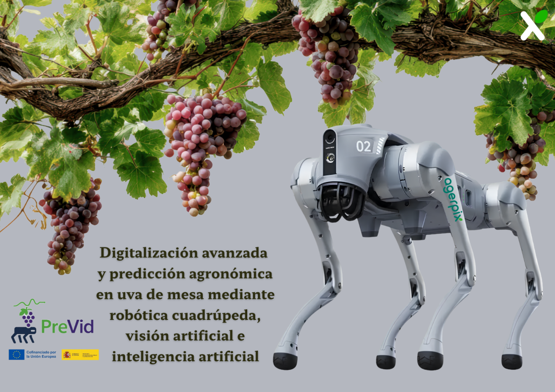 Agerpix Technologies mostrará en Fruit Attraction el robot cuadrúpedo del proyecto PreVid