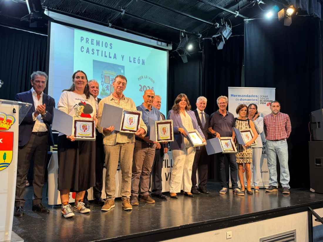 ​La Hermandad de Donantes de Soria arropa a sus galardonados en ‘Premios Castilla y León por la Vida’