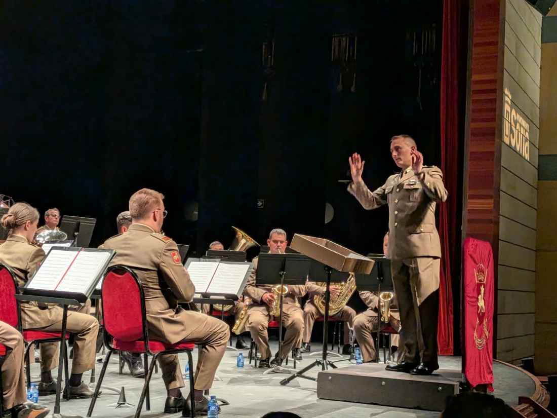 La Unidad de Música de la División San Marcial vuelve a tocar en Soria