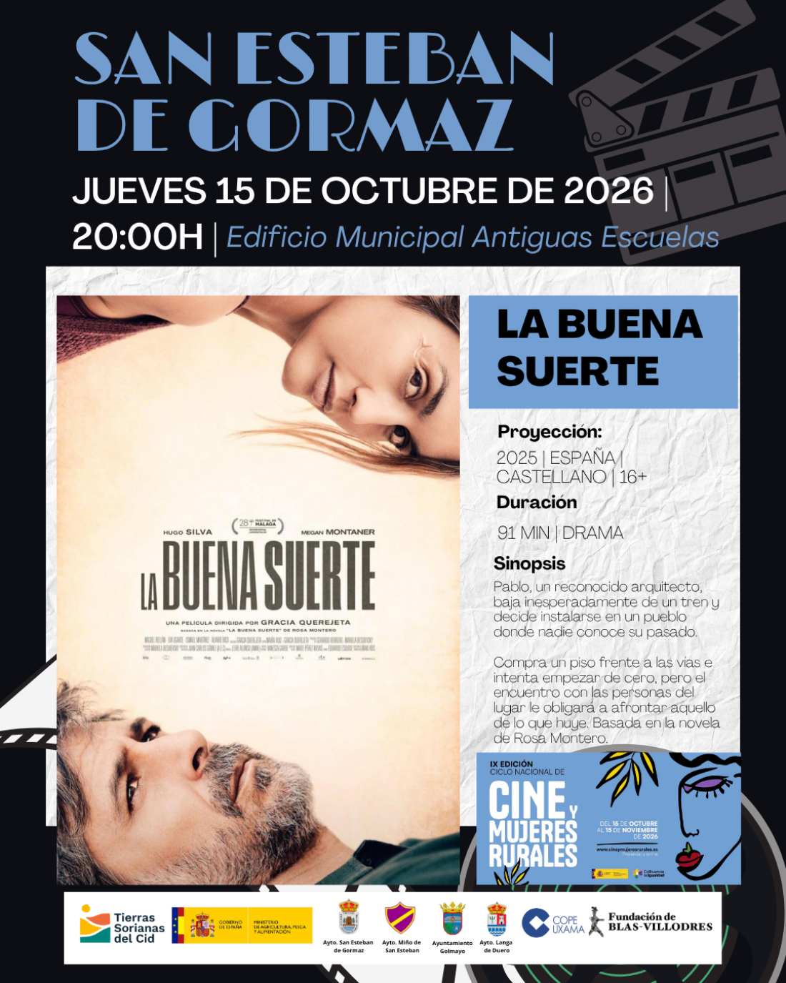 Tierras del Cid llevará Ciclo de Cine y Mujeres Rurales a cinco localidades