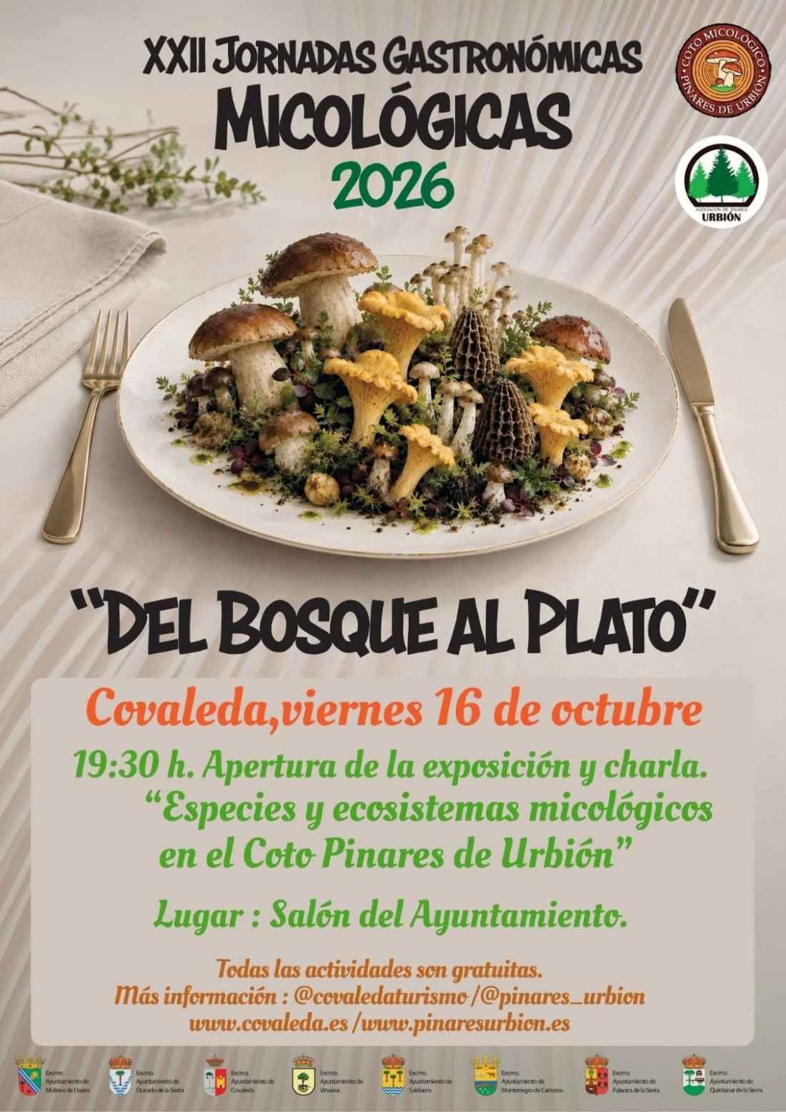 Covaleda se cita con sus XXII Jornadas Gastronómicas Micológicas