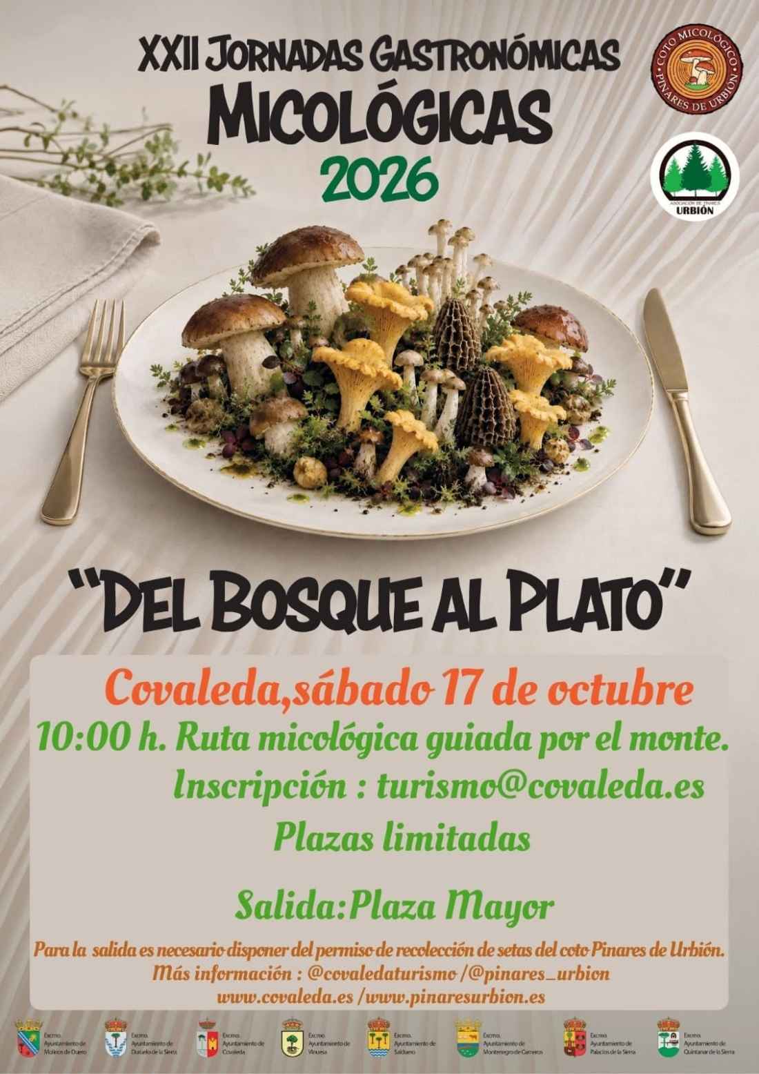 Covaleda se cita con sus XXII Jornadas Gastronómicas Micológicas