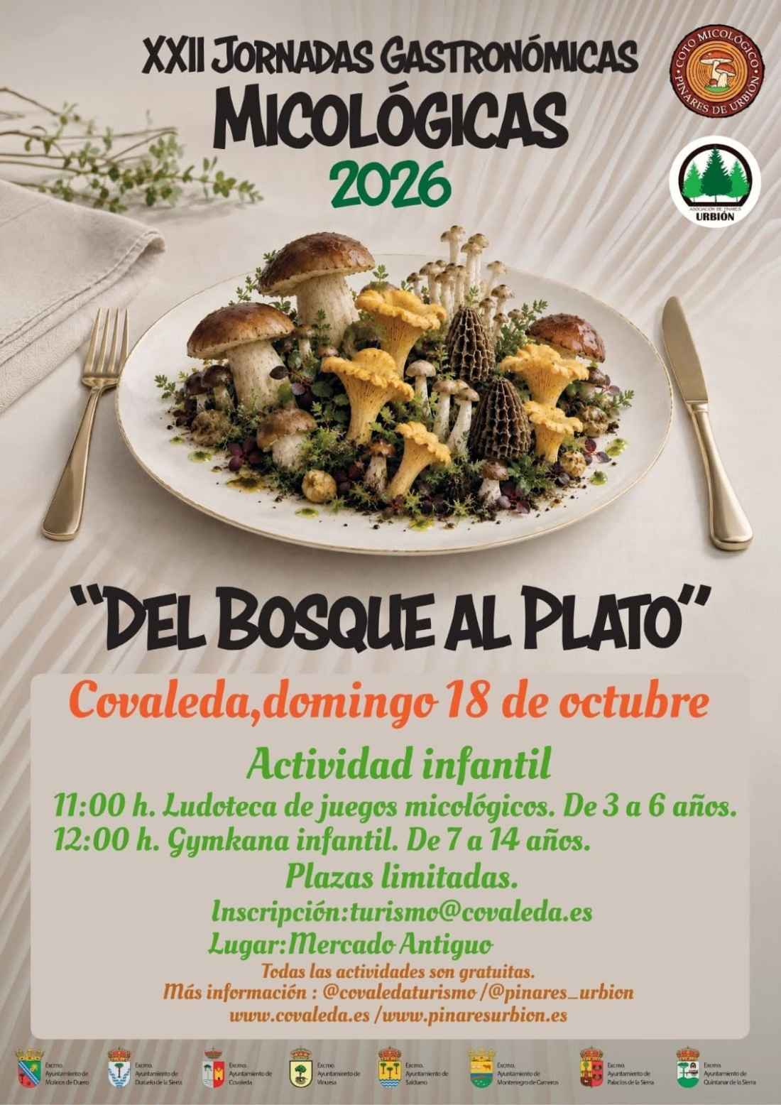 Covaleda se cita con sus XXII Jornadas Gastronómicas Micológicas