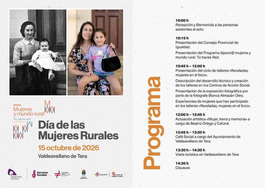 Valdeavellano de Tera acoge acto institucional del Día Internacional de Mujeres Rurales 