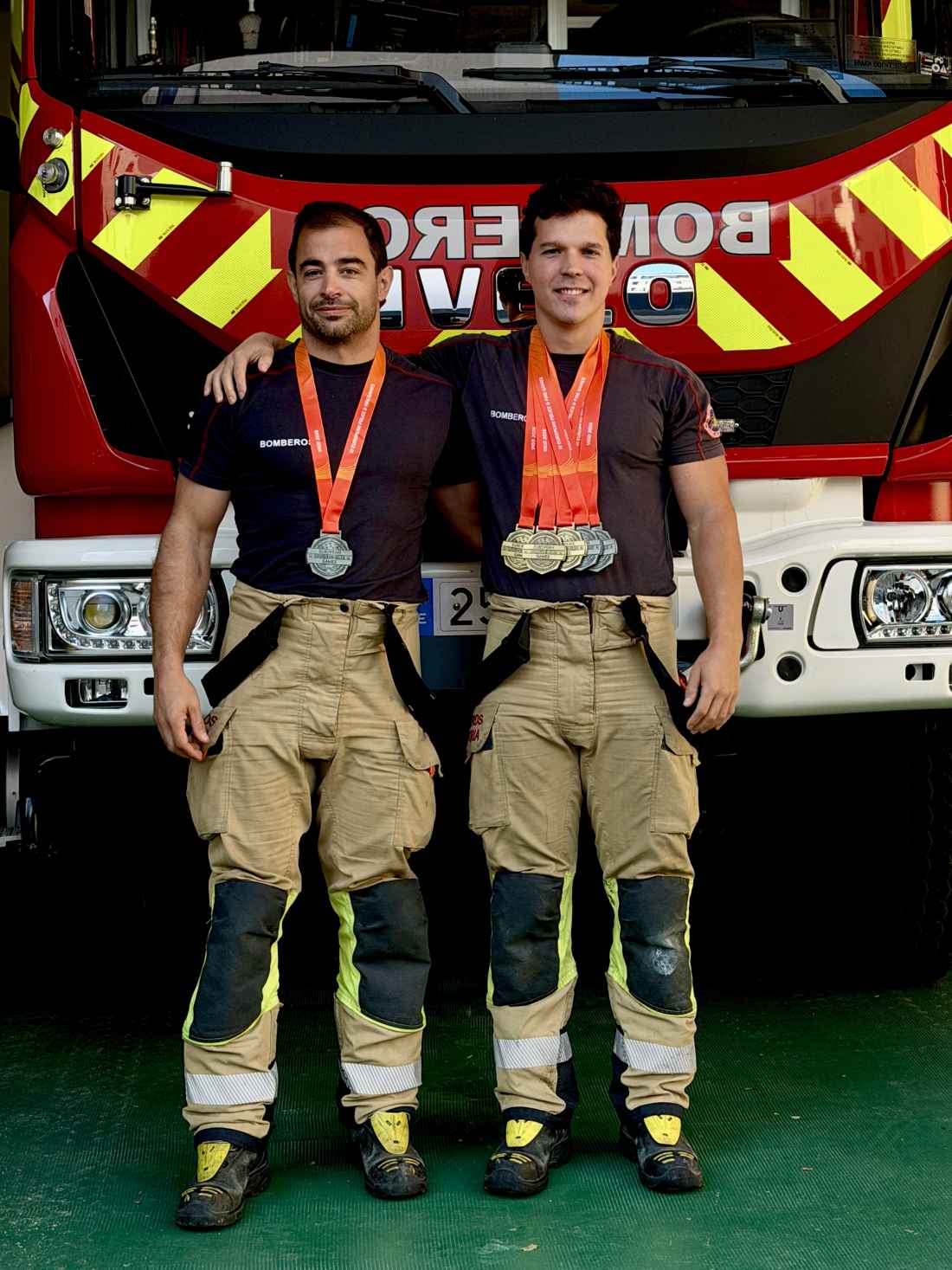 Los bomberos de Soria triunfan, en Vigo, en Juegos Europeos de Policías y Bomberos