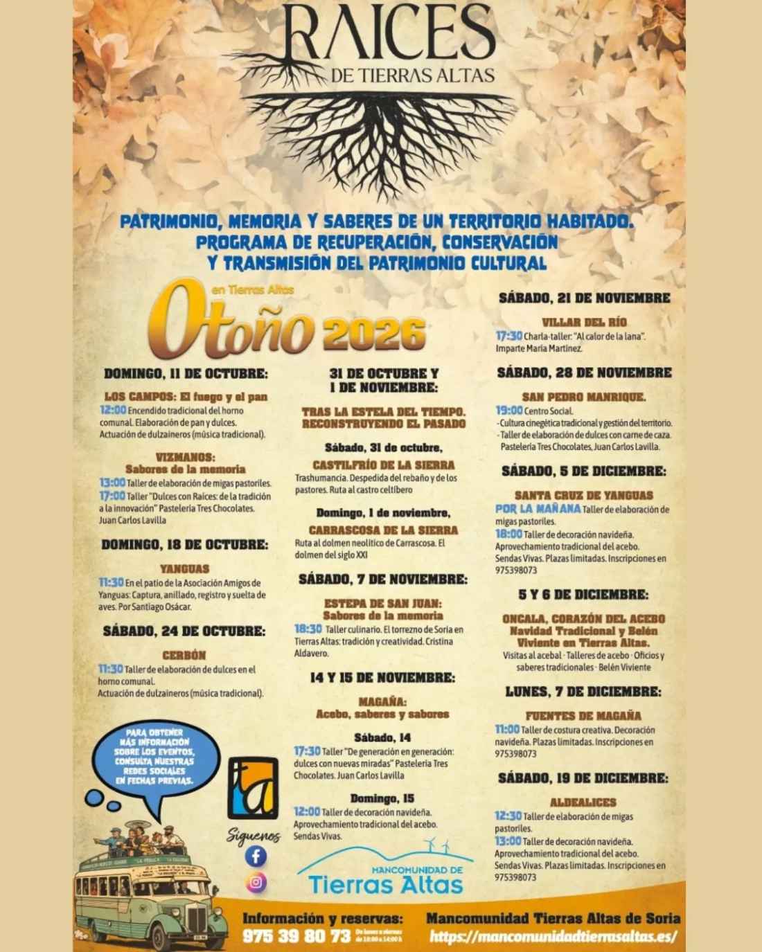 "Raíces de Tierras Altas" inicia programa de otoño