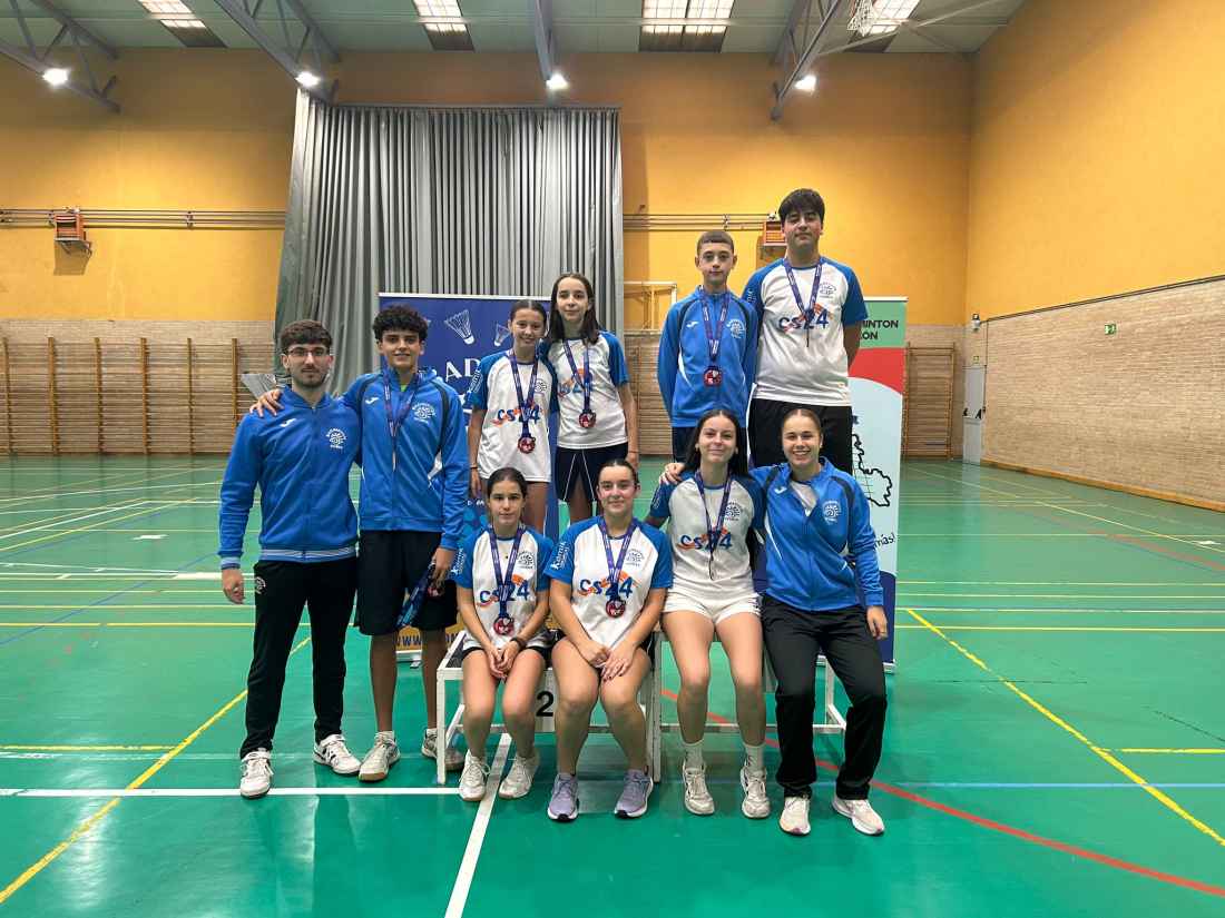 Ocho medallas de volantistas sorianos en Competición Territorial en Soria 