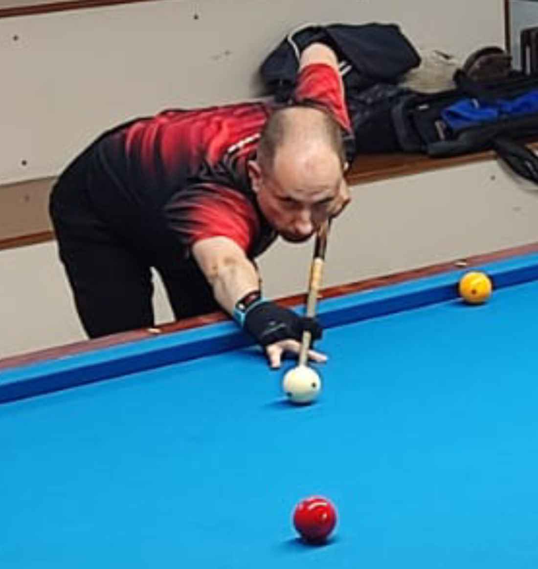 Carlos Cortés, subcampeón regional de billar a tres bandas en Valladolid