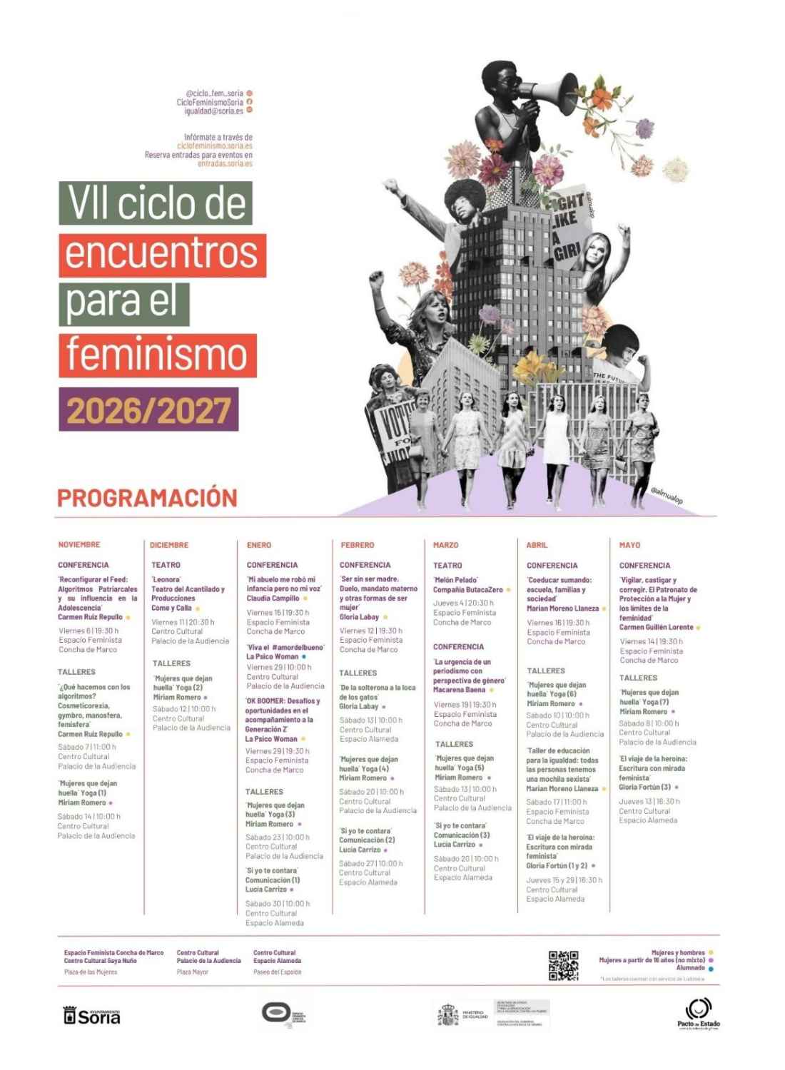 Soria reúne a referentes del feminismo en su VII Ciclo de Encuentros