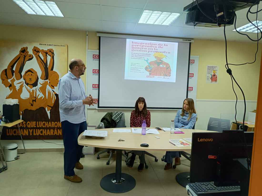 CCOO Soria reivindica perspectiva de género en prevención de riesgos laborales 