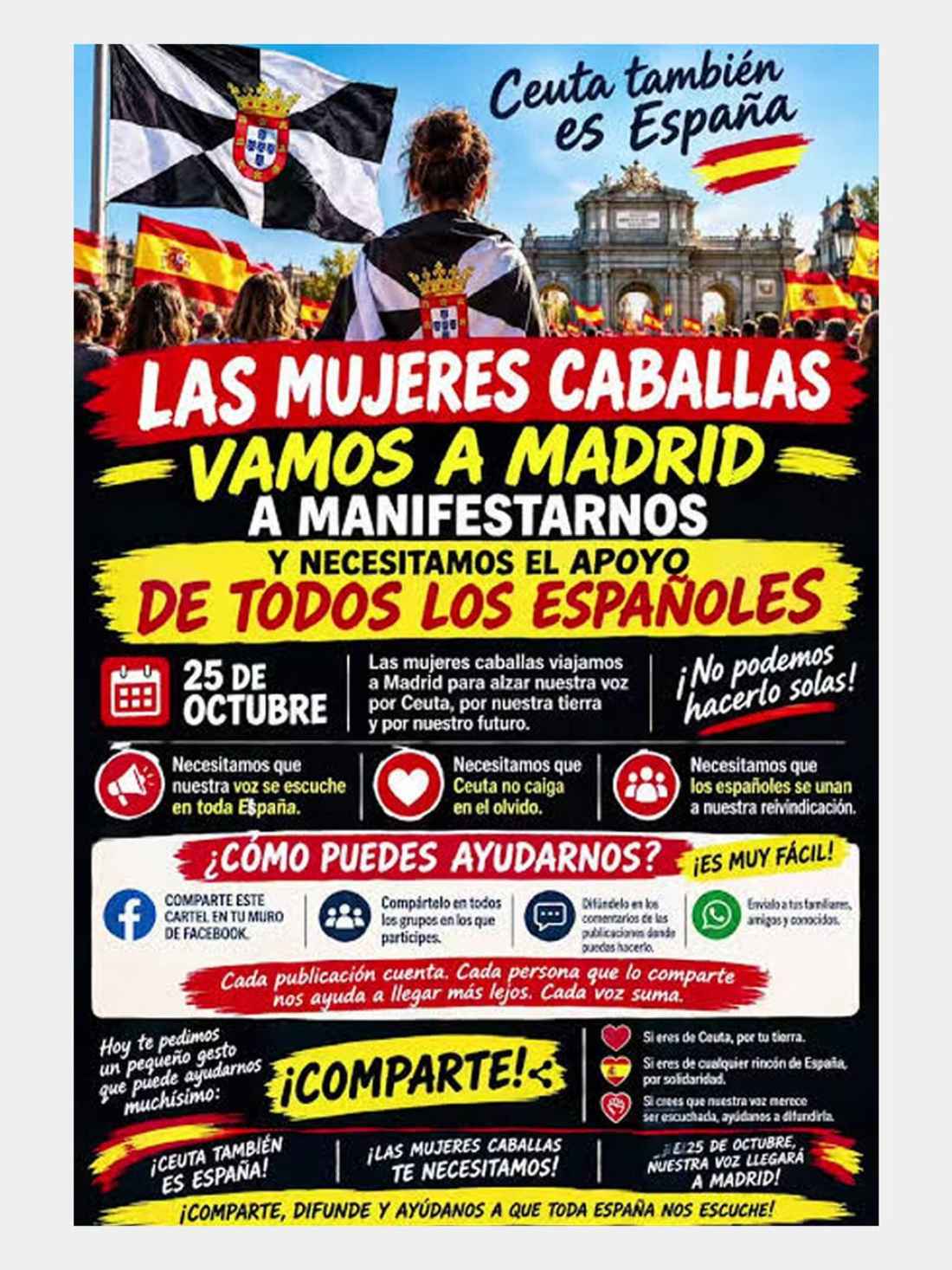 SCE apoya marcha convocada por las "Mujeres Caballas" en Madrid