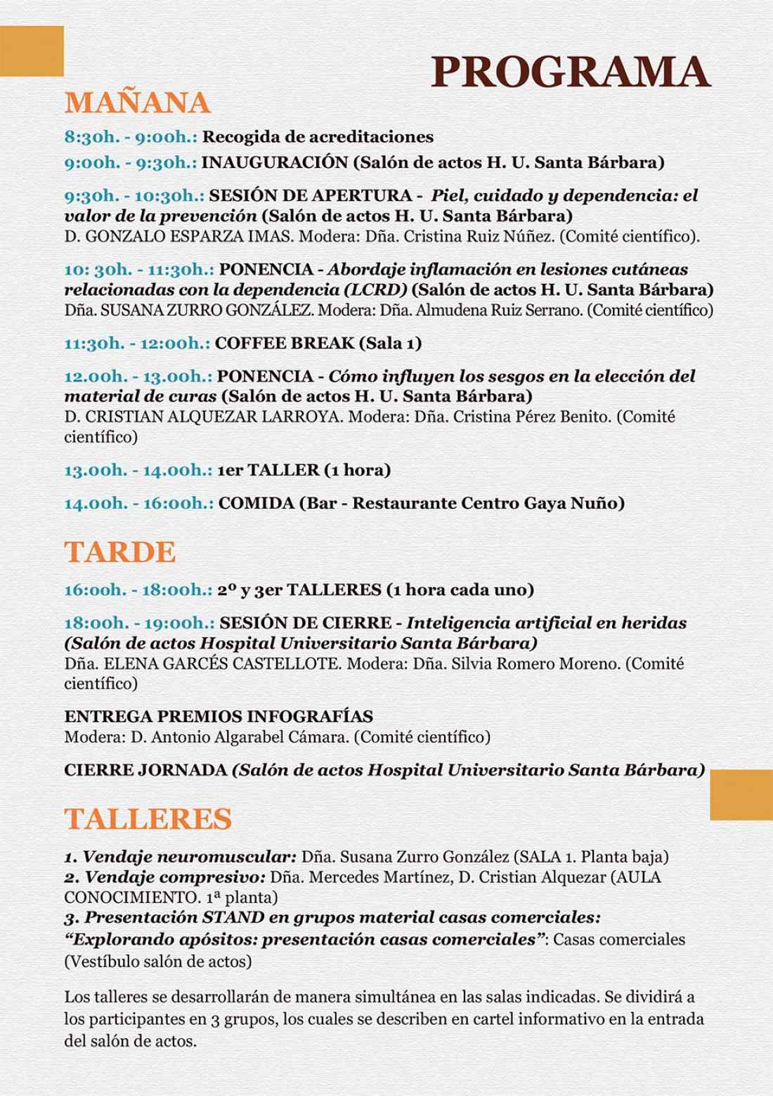  I Jornada Enfermera de Heridas, en Hospital Santa Bárbara de Soria
