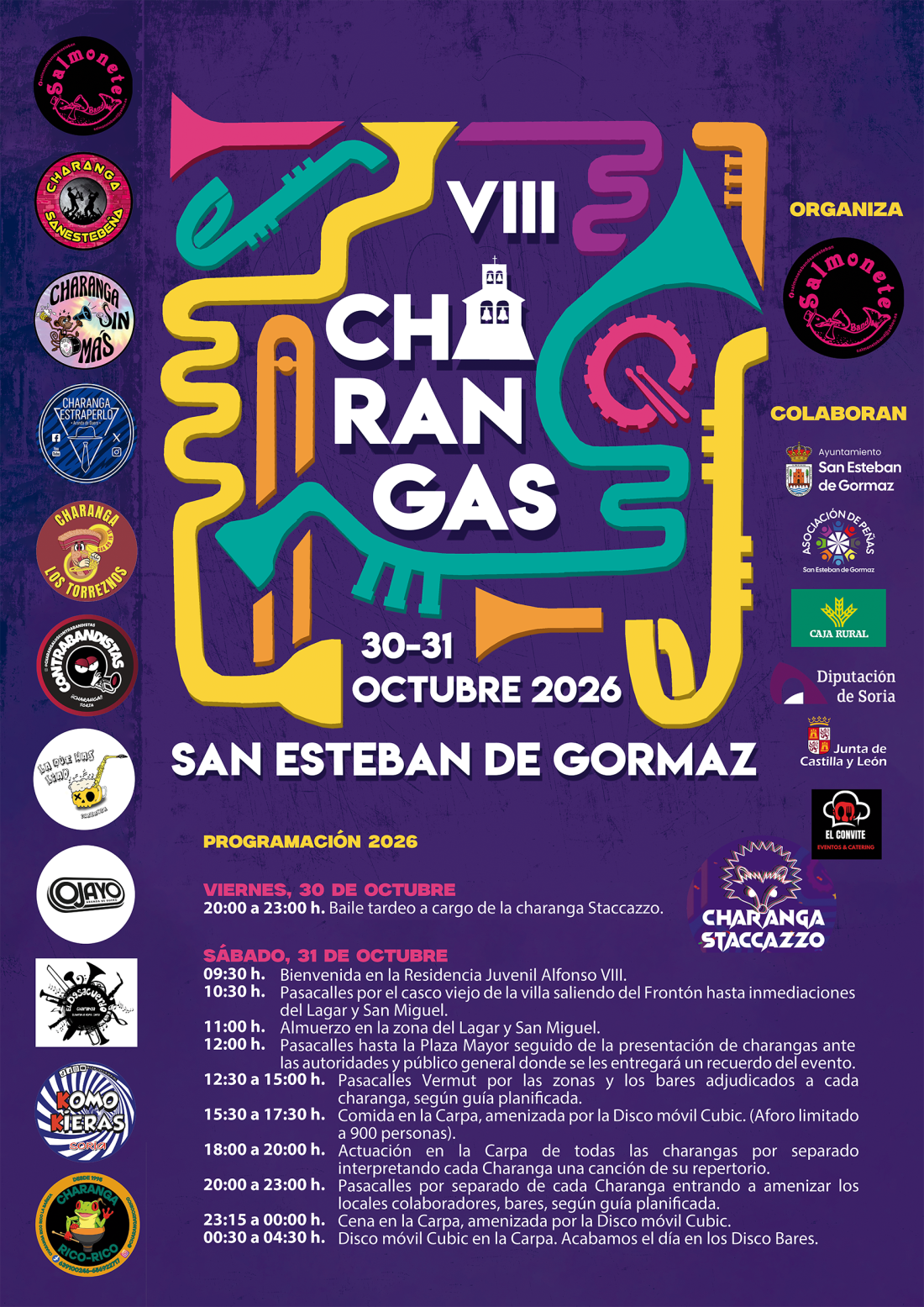 Todo listo para la VIII Concentración de Charangas en San Esteban de Gormaz