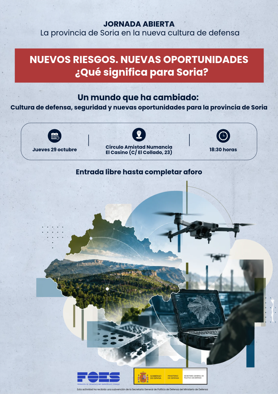 FOES aborda oportunidades que plantean para Soria los nuevos retos de seguridad
