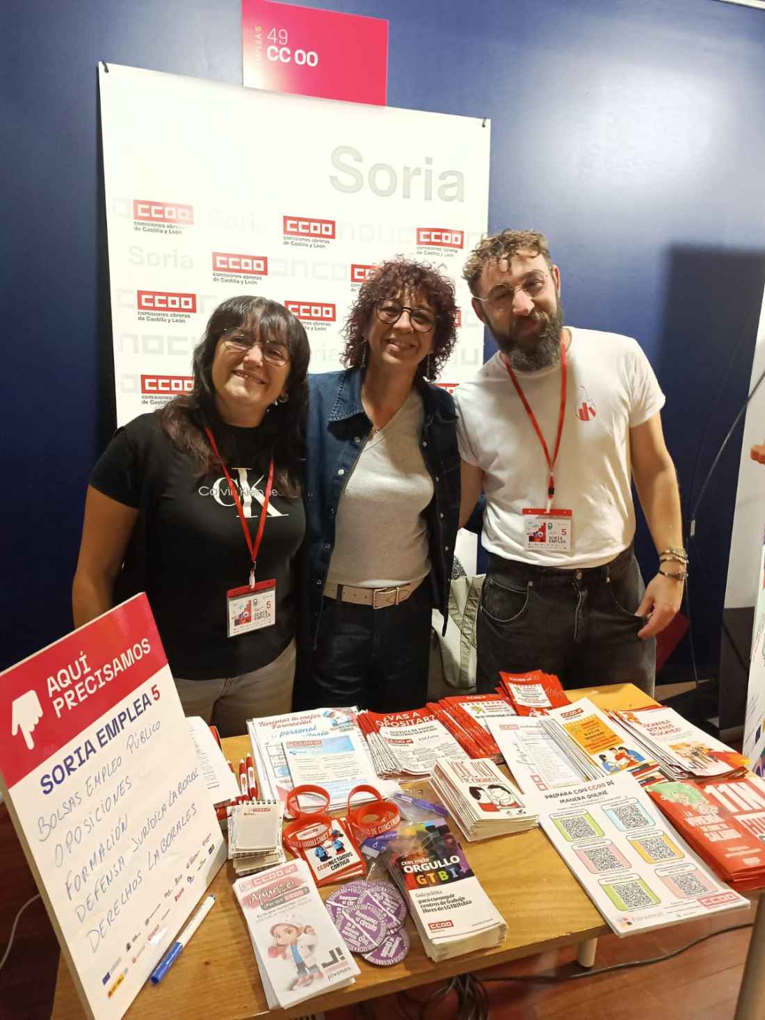 CCOO participa en Soria Emplea reivindicando empleo de calidad y con salarios dignos