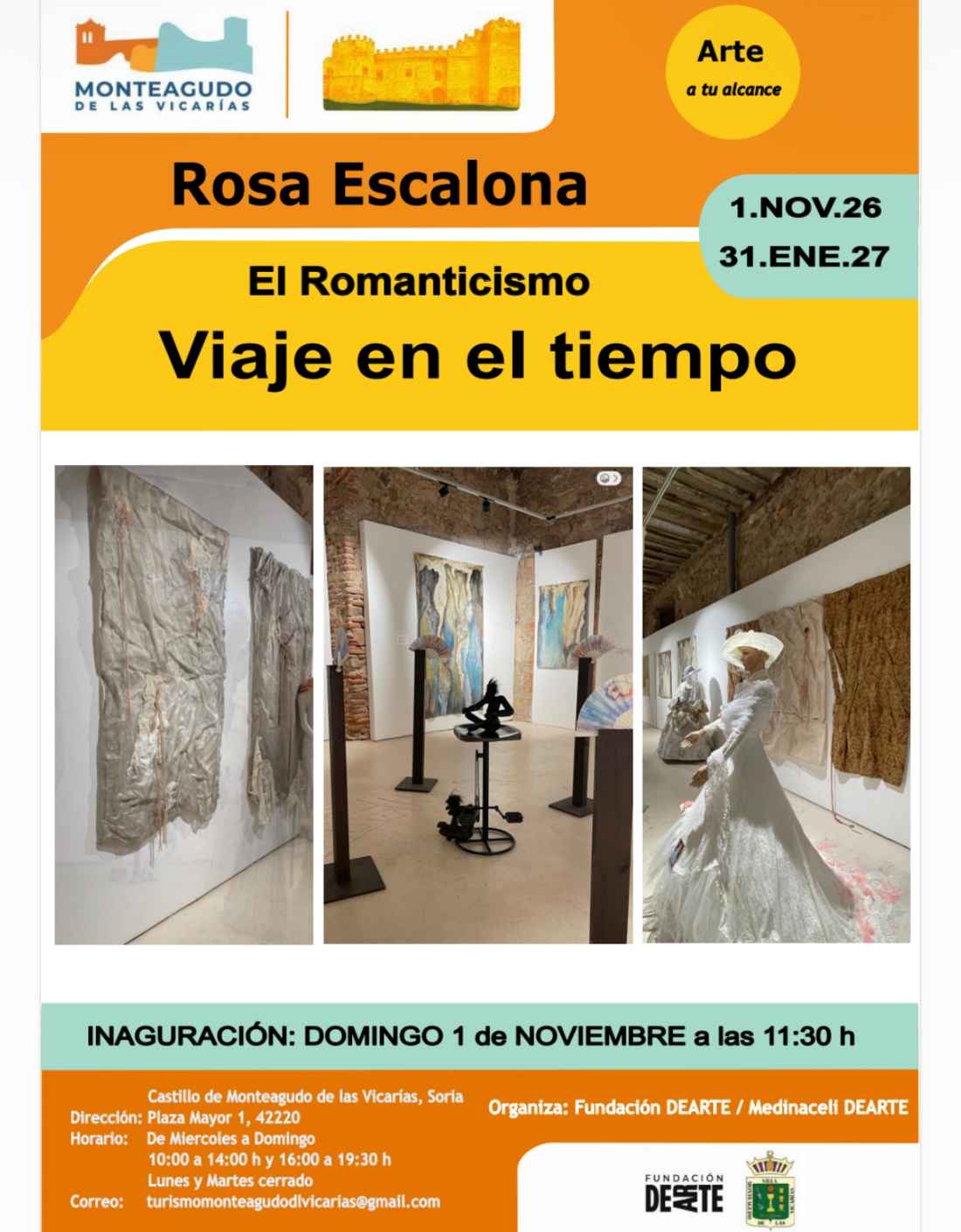 Exposición en el Castillo de Monteagudo de la artista Rosa Escalona.