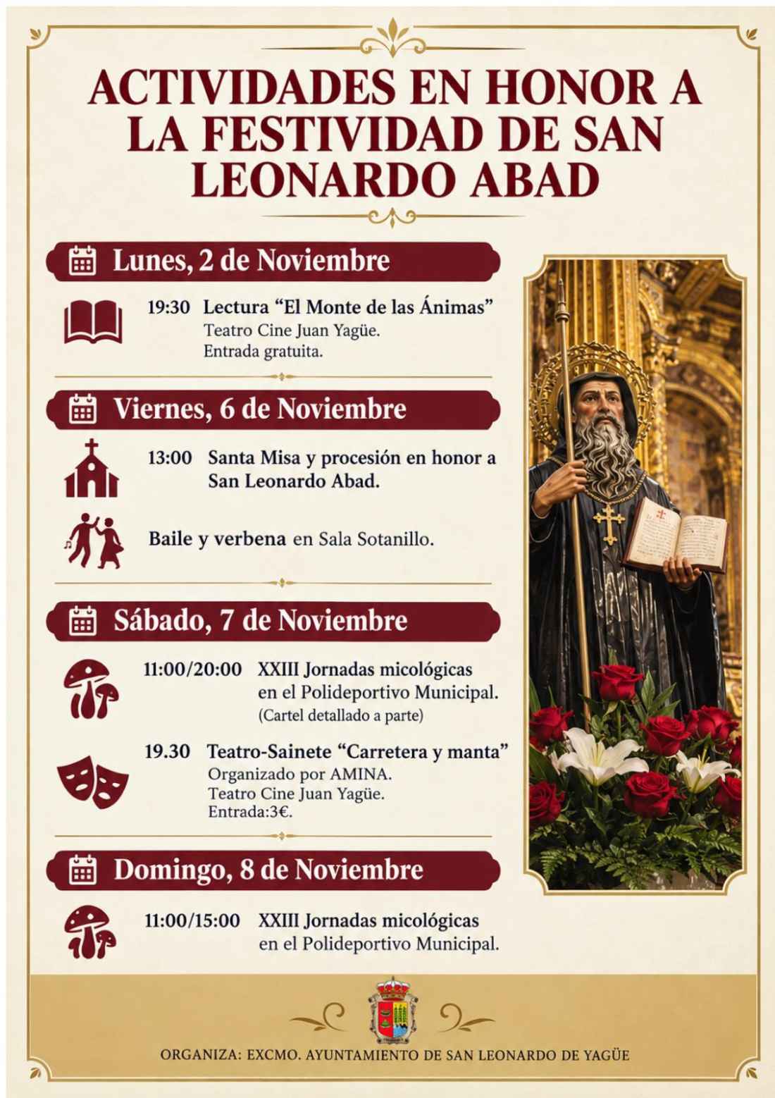 San Leonardo de Yagüe publica actividades para celebrar festividad de su patrón