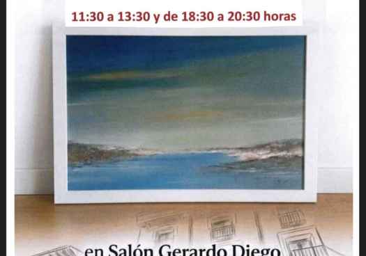 Exposición de pinturas de Angelines Reglero en el Casino de Soria